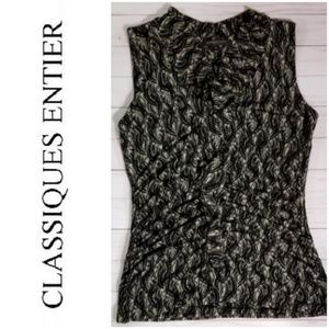 Sleeveless Lightweight Silk-blend Top